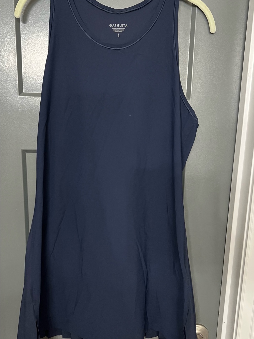 Athleta Navy Blue Performance Tank dress The Power of She size large